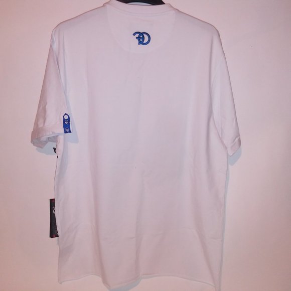 Frost Originals T Shirt Mens 2X White Chic Magnet Rhinestone Bling Stretch - Picture 11 of 13